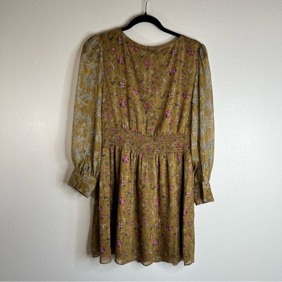 HOUSE OF HARLOW Mustard Yellow dress with gold detailing Women’s Medium - Picture 4 of 5